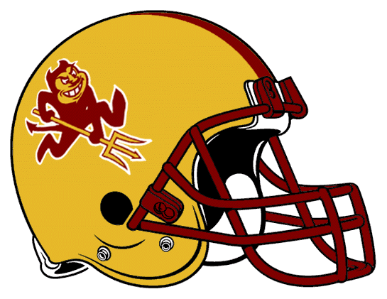 Arizona State Sun Devils 1996-2010 Helmet Logo diy DTF decal sticker